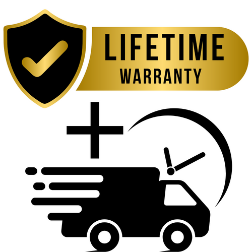 Lifetime Warranty +  priority shipping