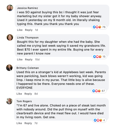 ClearBreath - Anti Choking Rescue Kit