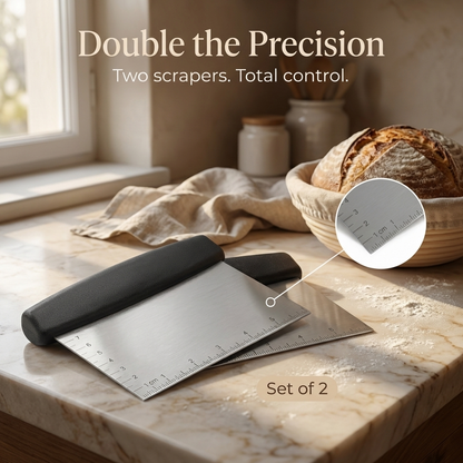 Bench Scraper (with measurements) 2-Pack