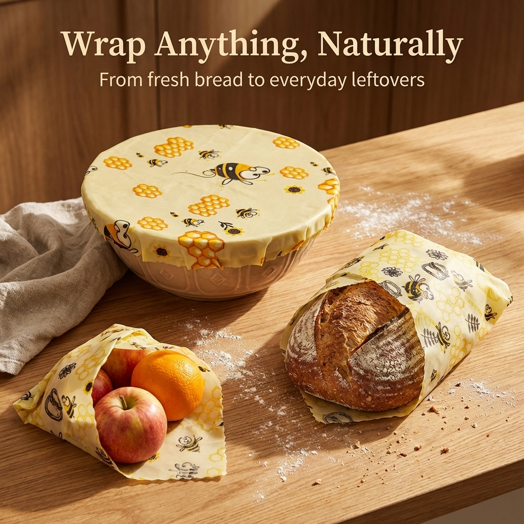 Beeswax wrapping cloth 3 piece