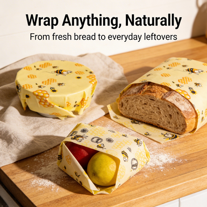 Beeswax wrapping cloth 3 piece