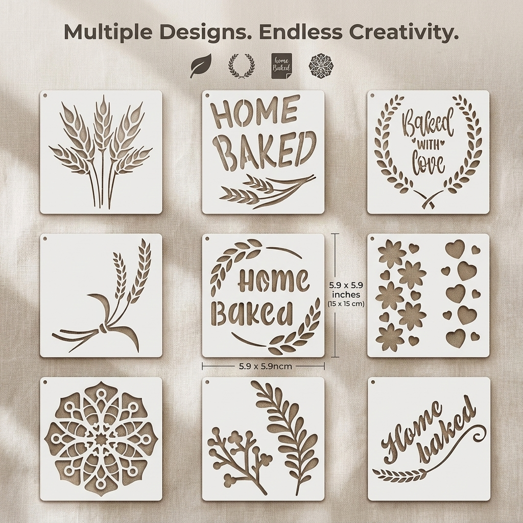 Premium Sourdough Stencil Kit – Elevate Every Loaf