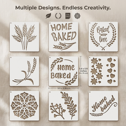 Premium Sourdough Stencil Kit – Elevate Every Loaf