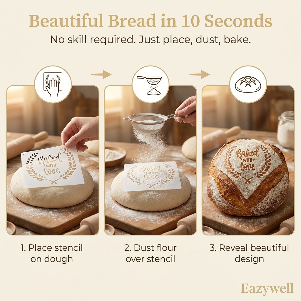 Premium Sourdough Stencil Kit – Elevate Every Loaf