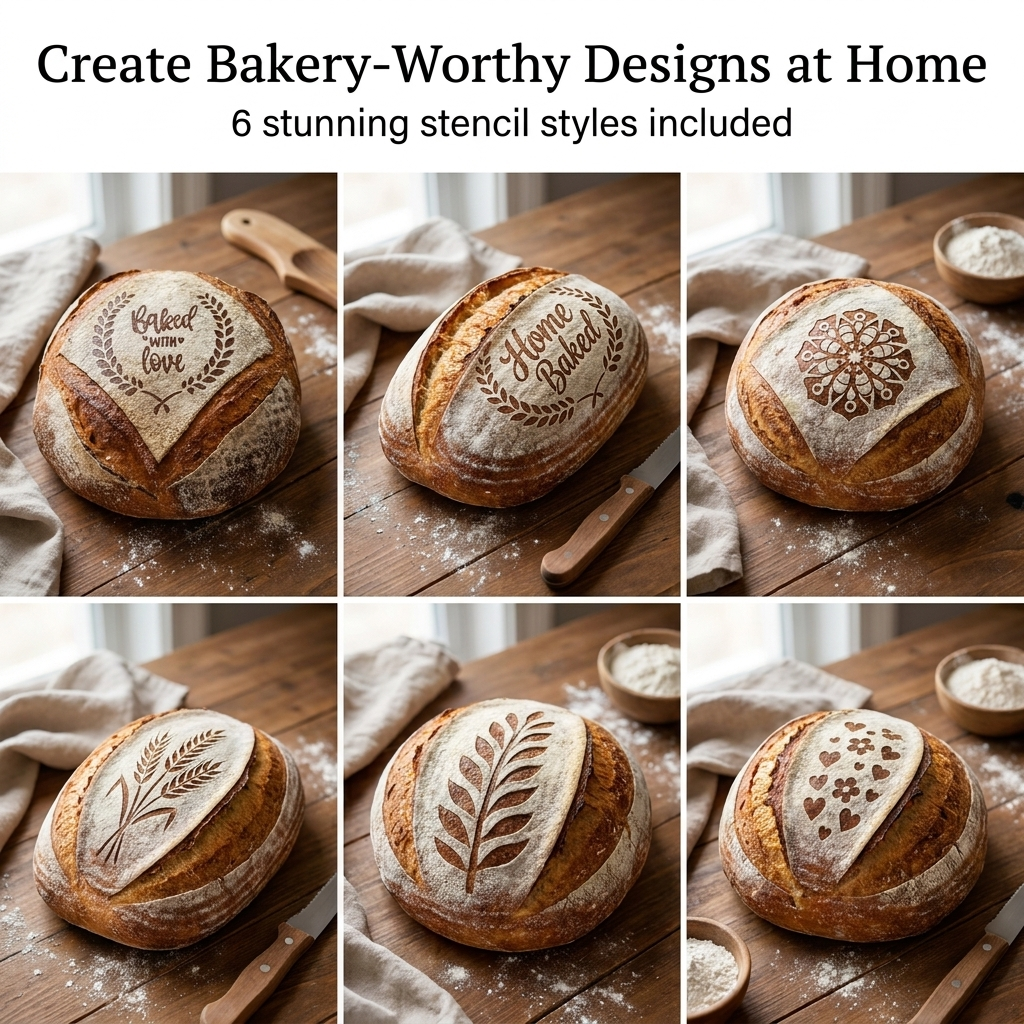 Premium Sourdough Stencil Kit – Elevate Every Loaf